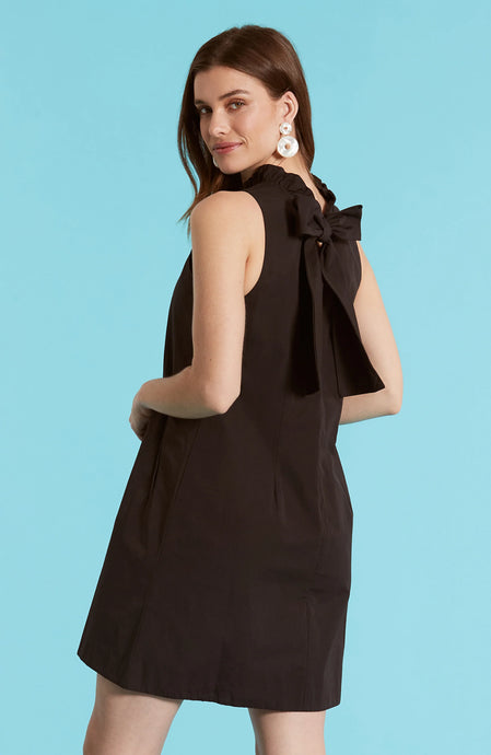 Stella Linen/Cotton Black Dress
