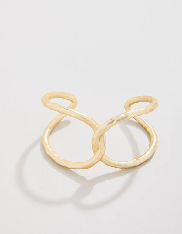 Paths Cross Cuff Gold