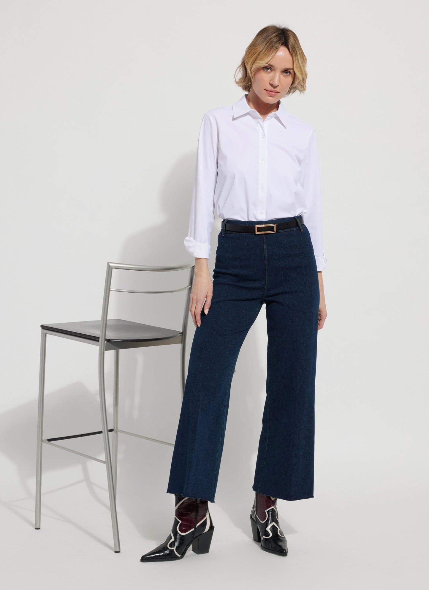 Erin Hi Waist Denim Indigo