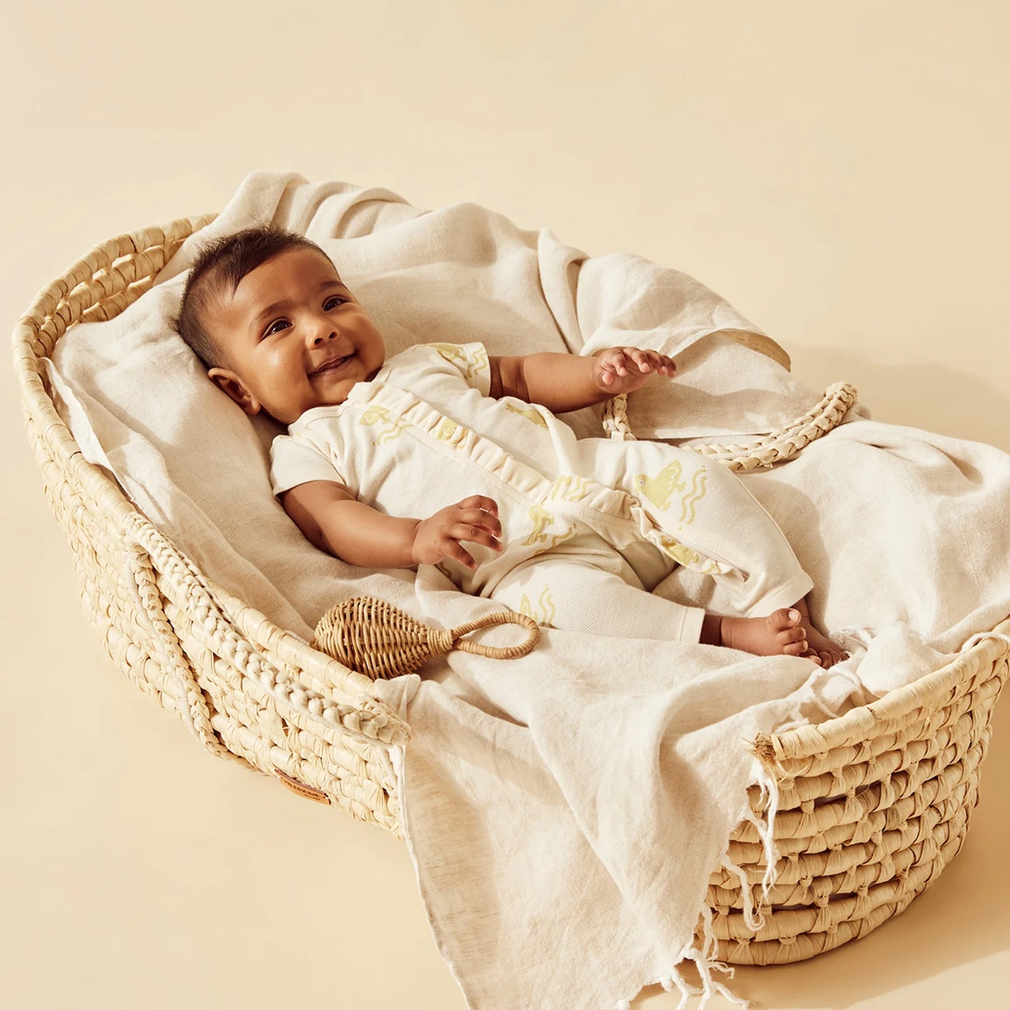 Quack Quack Organic Ruffle Zipsuit