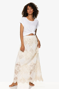 Scallop Crochet Maxi Skirt/Bandeau Dress
