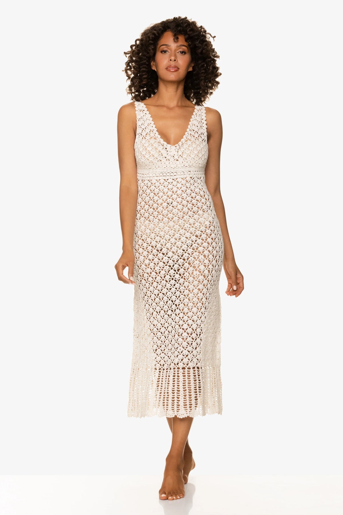 Claudia Crochet Cover Up Ivory