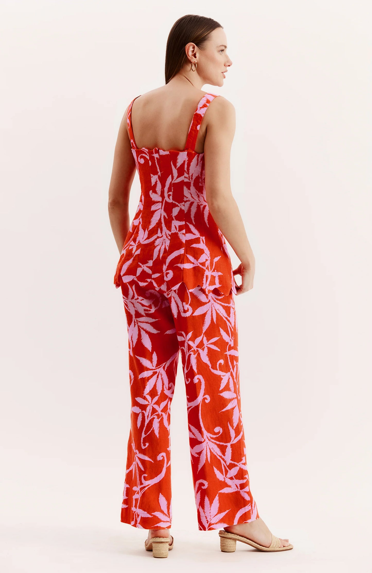 Vanessa Linen Top Orchid