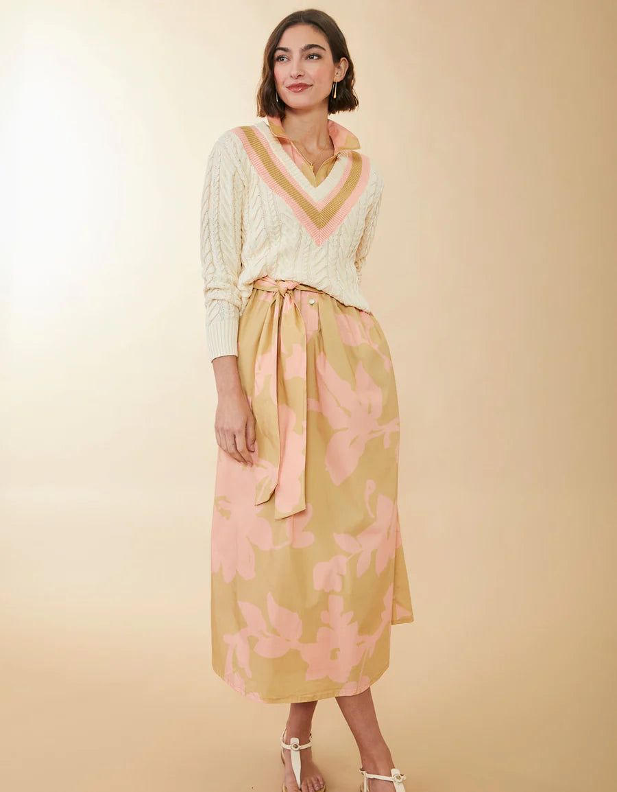 Lorna Varsity Sweater Buttercream