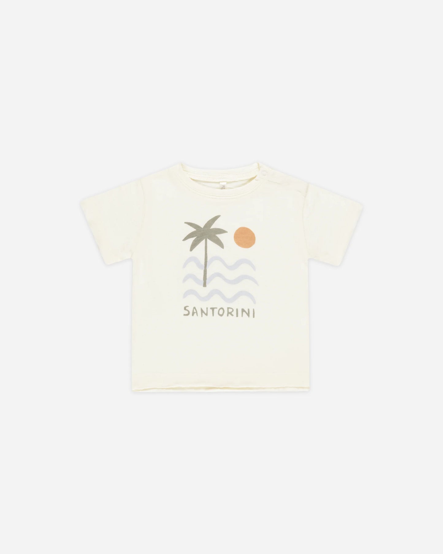 Raw Edge Tee Santorini