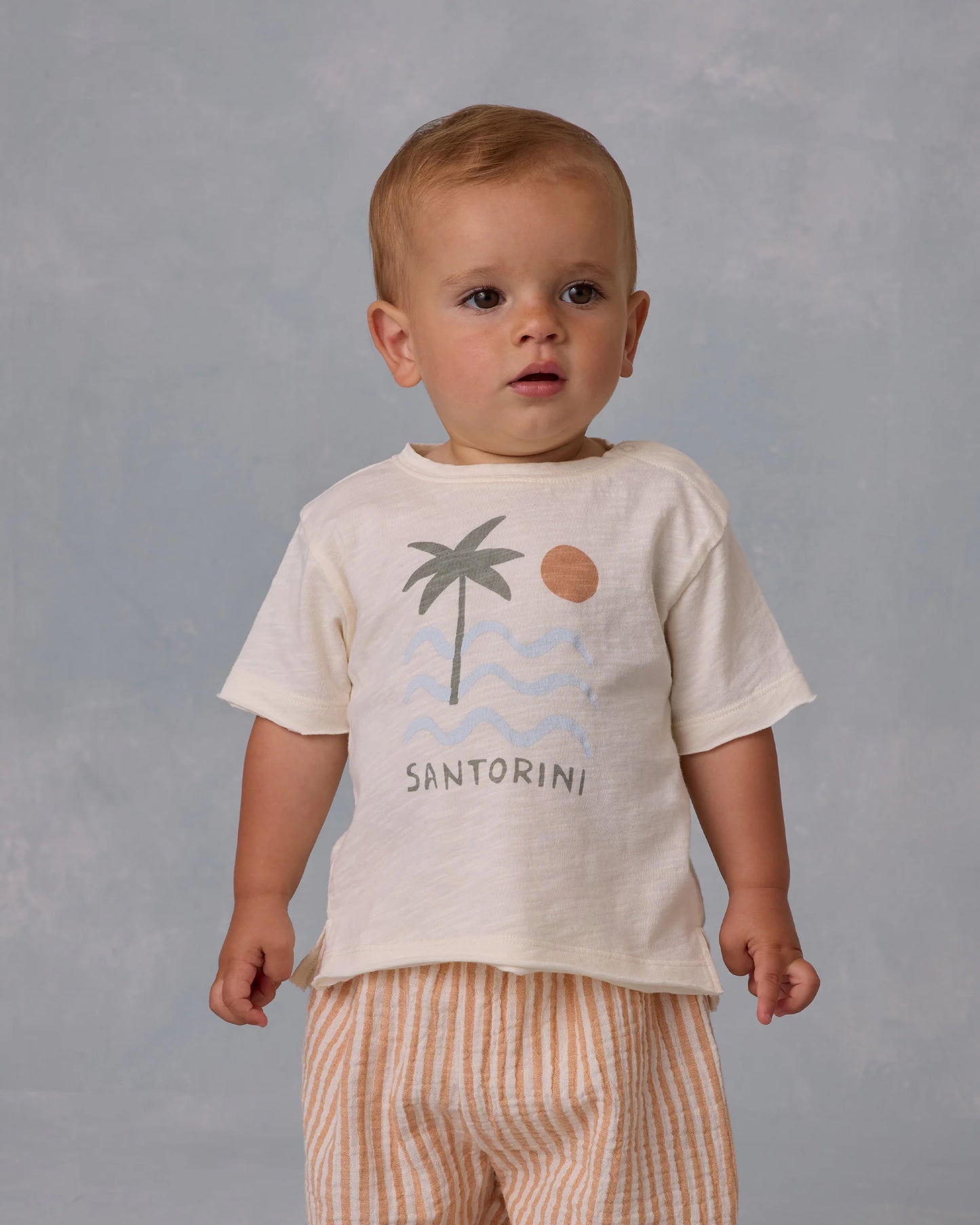 Raw Edge Tee Santorini
