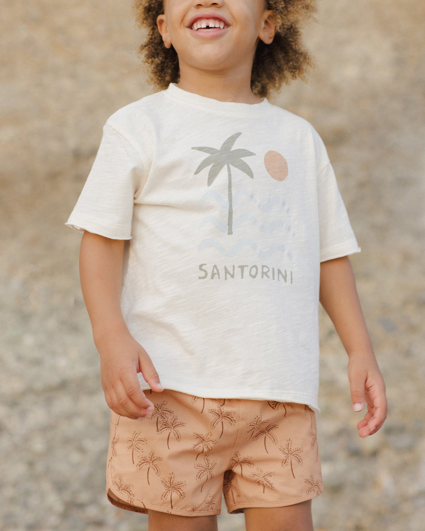 Raw Edge Tee Santorini