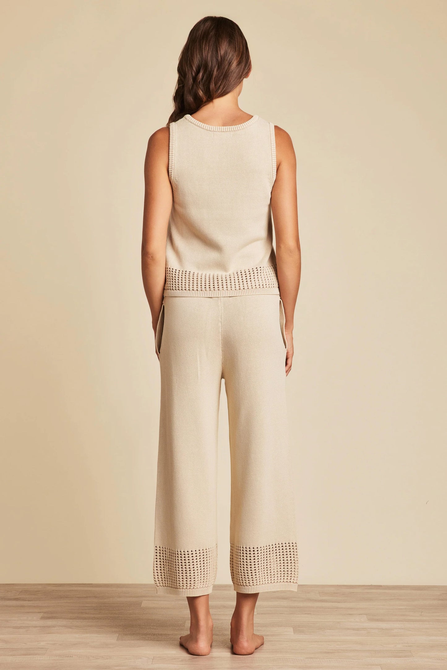 Sunbleached Scoop Mesh Tank