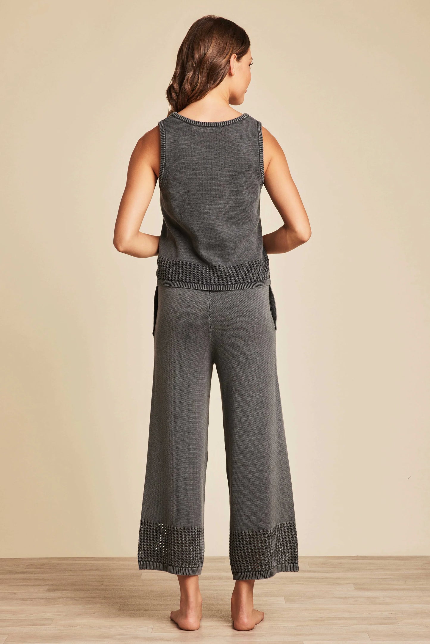 Sunbleached Scoop Mesh Tank