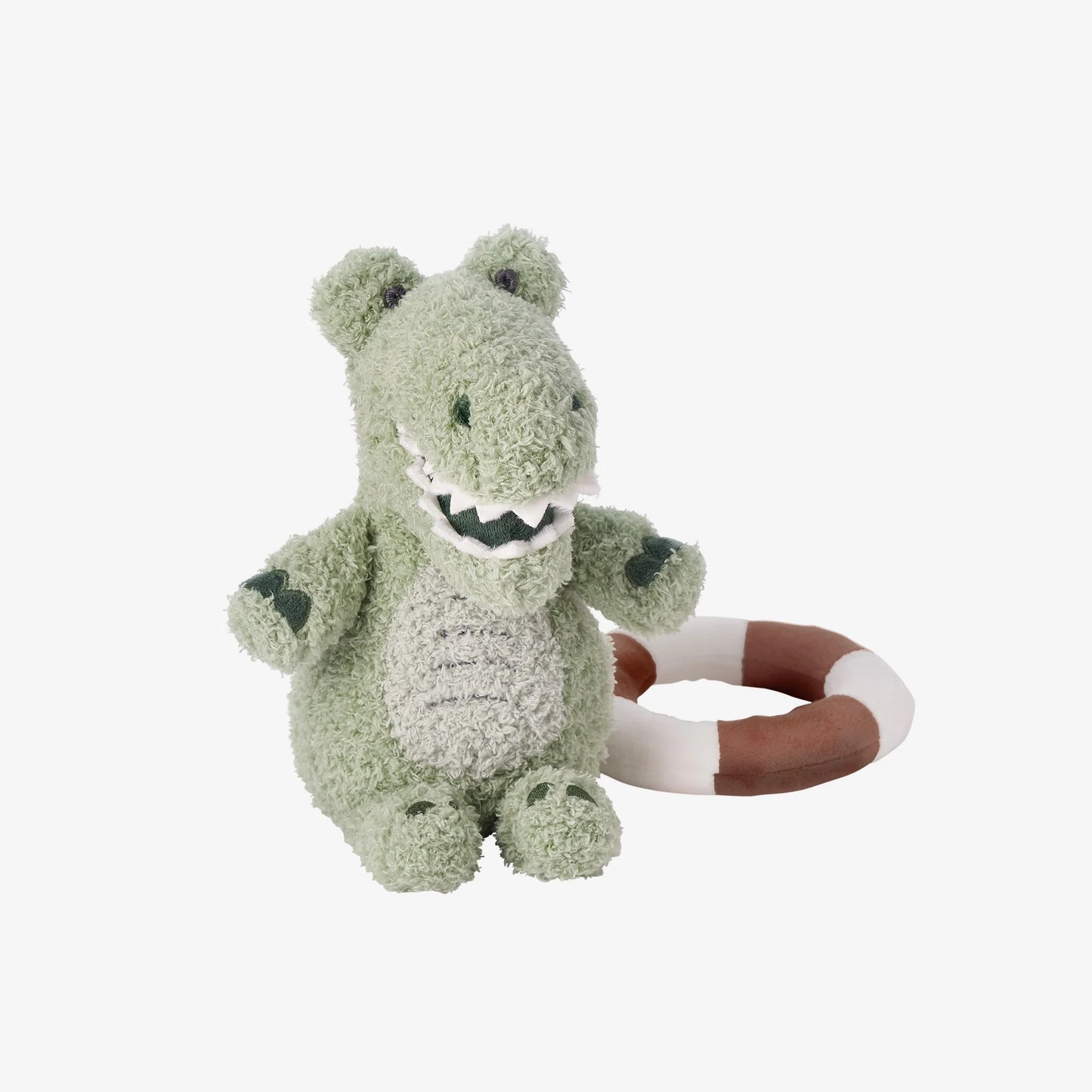Alligator Plush Toy With Safety Preserver Rattle