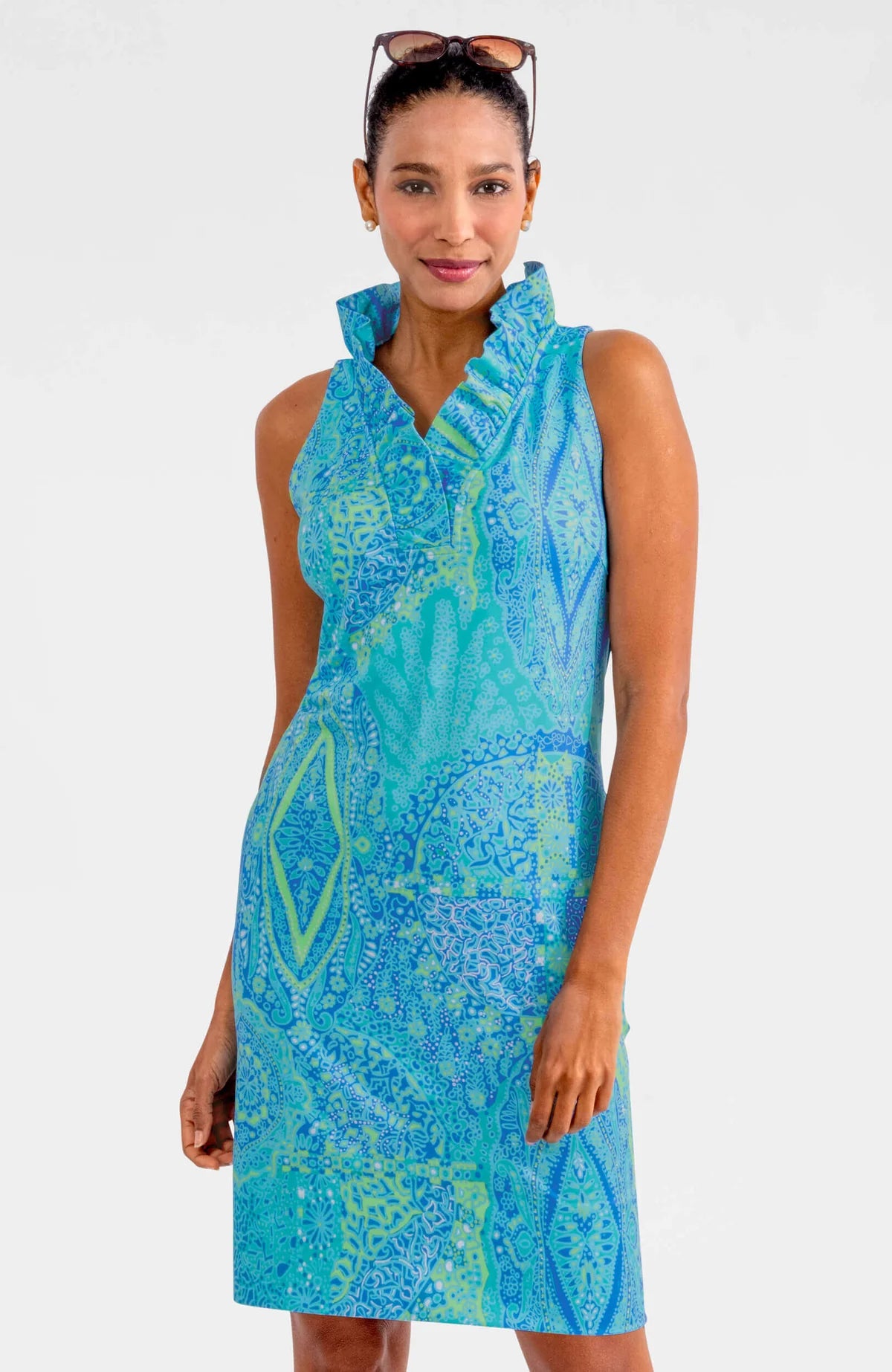 Ruffneck Dress Sleeveless Grand Bazaar