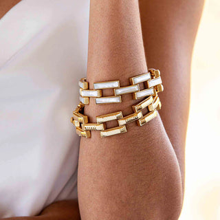 Pathway Link Bracelet Gold