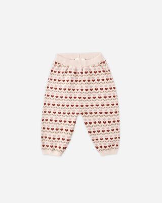 Knit Pant Ruby Hearts