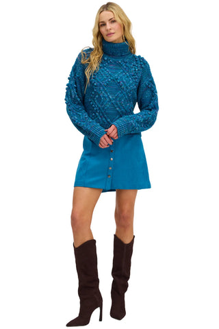 Daphne Sweater Teal Multi