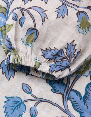 Claudette Blouse Japonica Bird Green