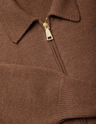 Heirloom Sweater Jacket Dark Maple Heather