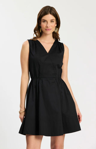 Emory Cotton Sleeveless Dress Black
