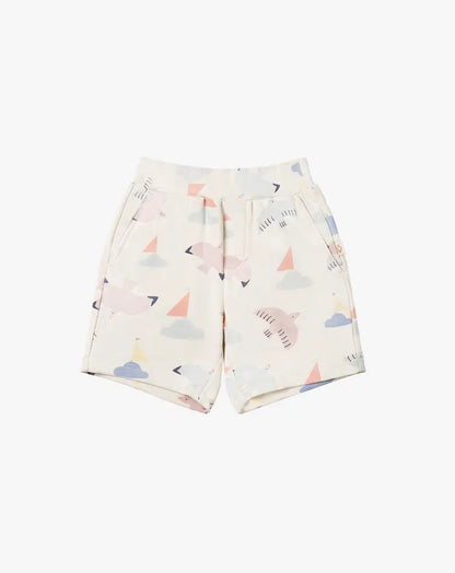 French Terry Patterned Shorts