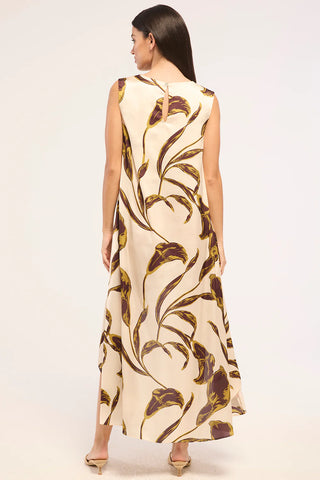 Sabine Dress Mahogany Calla Lily
