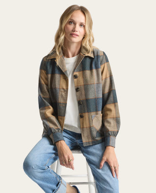 The Original ‘49er Jacket Camel Block Plaid