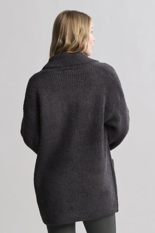 CozyChic Rib Oversized Notch Collar Blazer