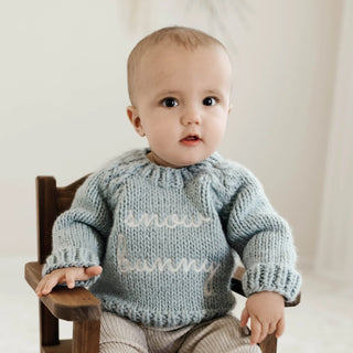 Snow Bunny Surf Blue Crew Neck Sweater