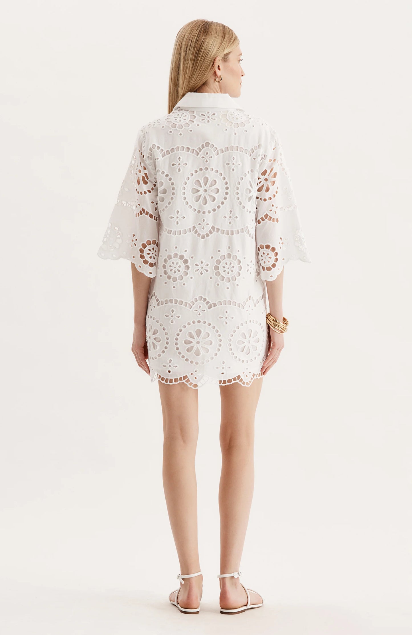 Penny Eyelet Tunic White