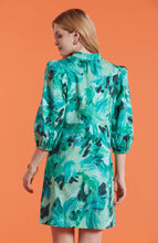 Load image into Gallery viewer, Sheri Cotton Green Wave Dress