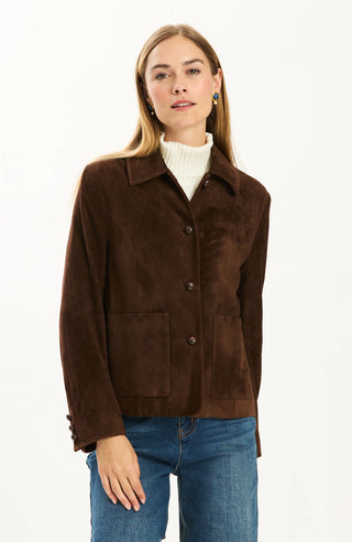 Corey Lamb Suede Jacket Bison