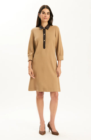 Kat Ponte Dress Latte