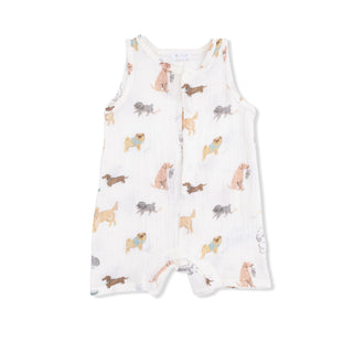Awesome Dogs Sleeveless Shortie Romper