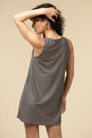 Dorothy Dress Black/Beige Gingham
