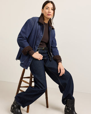Cascades Denim Barn Coat Dark Wash