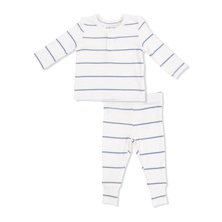 Vintage Stripe Long Sleeve Henley & Pant Set