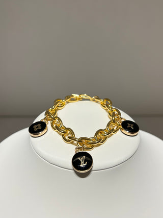 Louis Vuitton Gold Toggle Charm Bracelet