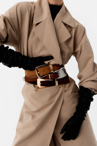 Nairobi Tan Suede Belt