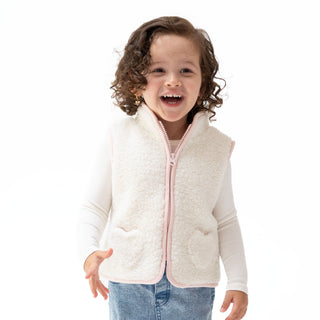 Sherpa Vest With Heart Pockets