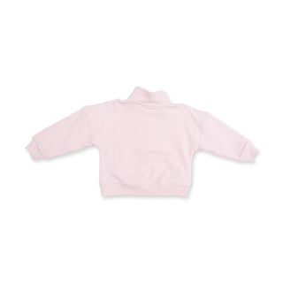 Veiled Pink Bows Half Zip Sweatshirt
