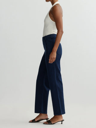 Karmine Refined Wide Leg High Rise 28" Jeans Bright Navy