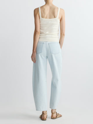 Micro Barrel High Rise Jeans Saltstone