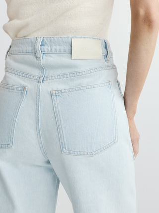 Micro Barrel High Rise Jeans Saltstone