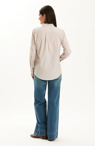 Peggy Ruffle Stripe Bison