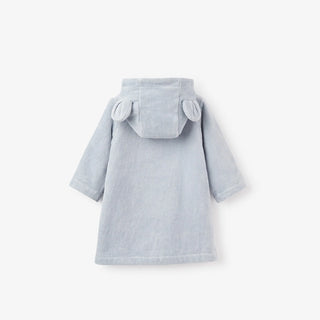 Blue Seaside Safari Appliqué Terry Beach Coverup