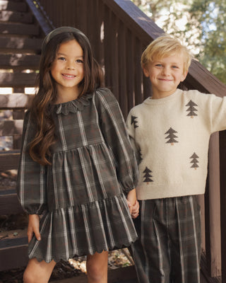 Aspen Sweater Tree Jacquard Parchment