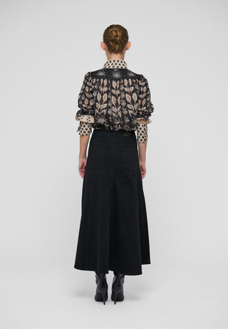 Michelle Denim Skirt Black