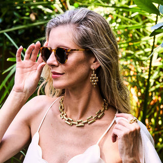 Pathway Link Necklace Gold