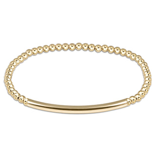 Bliss Bar Smooth Gold 3mm Bracelet