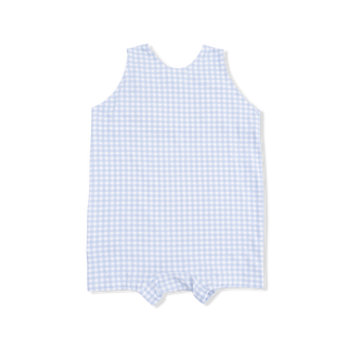 Cute Farm Animals Appliqué Overall Shortie With Bodysuit Set