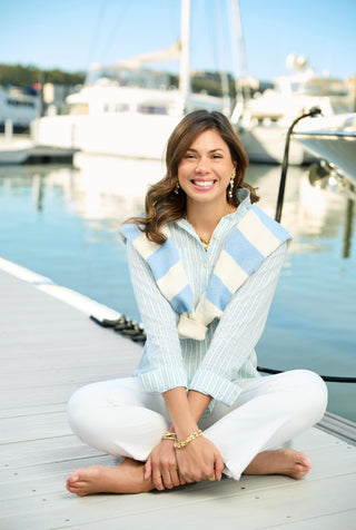 Aida Buttonfront Shirt Flagler Stripe