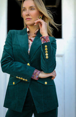 Goldie Cord Blazer Ponderosa Pine